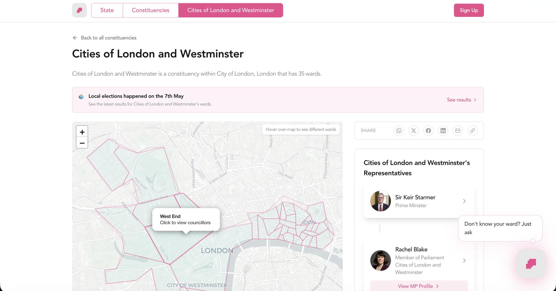 State — Constituency Explorer
