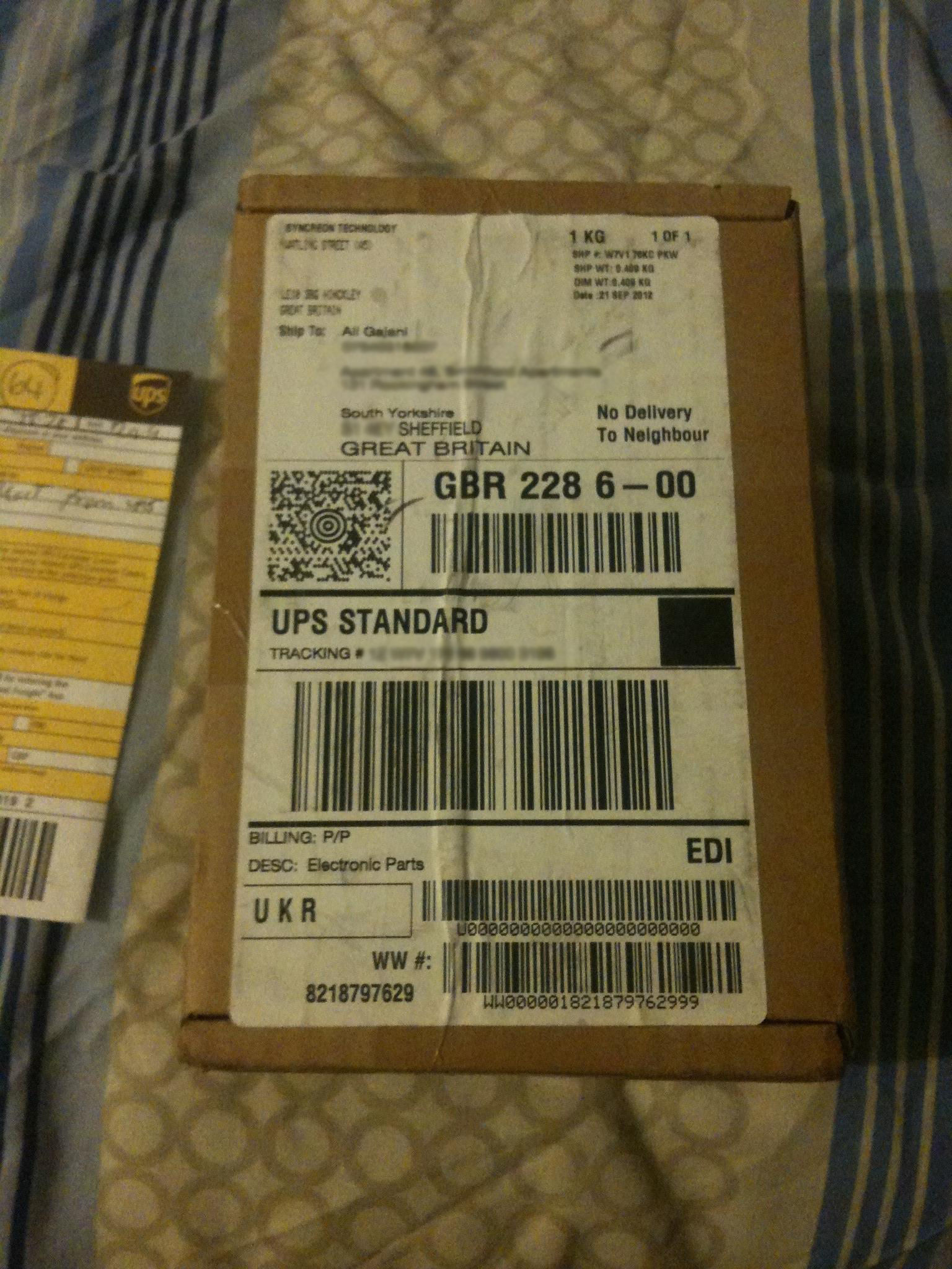 iPhone 5 UPS Delivery Box iPhone 5 UPS Delivery Box