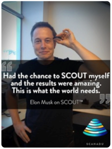 Elon Musk using Scanadu Elon Musk using Scanadu