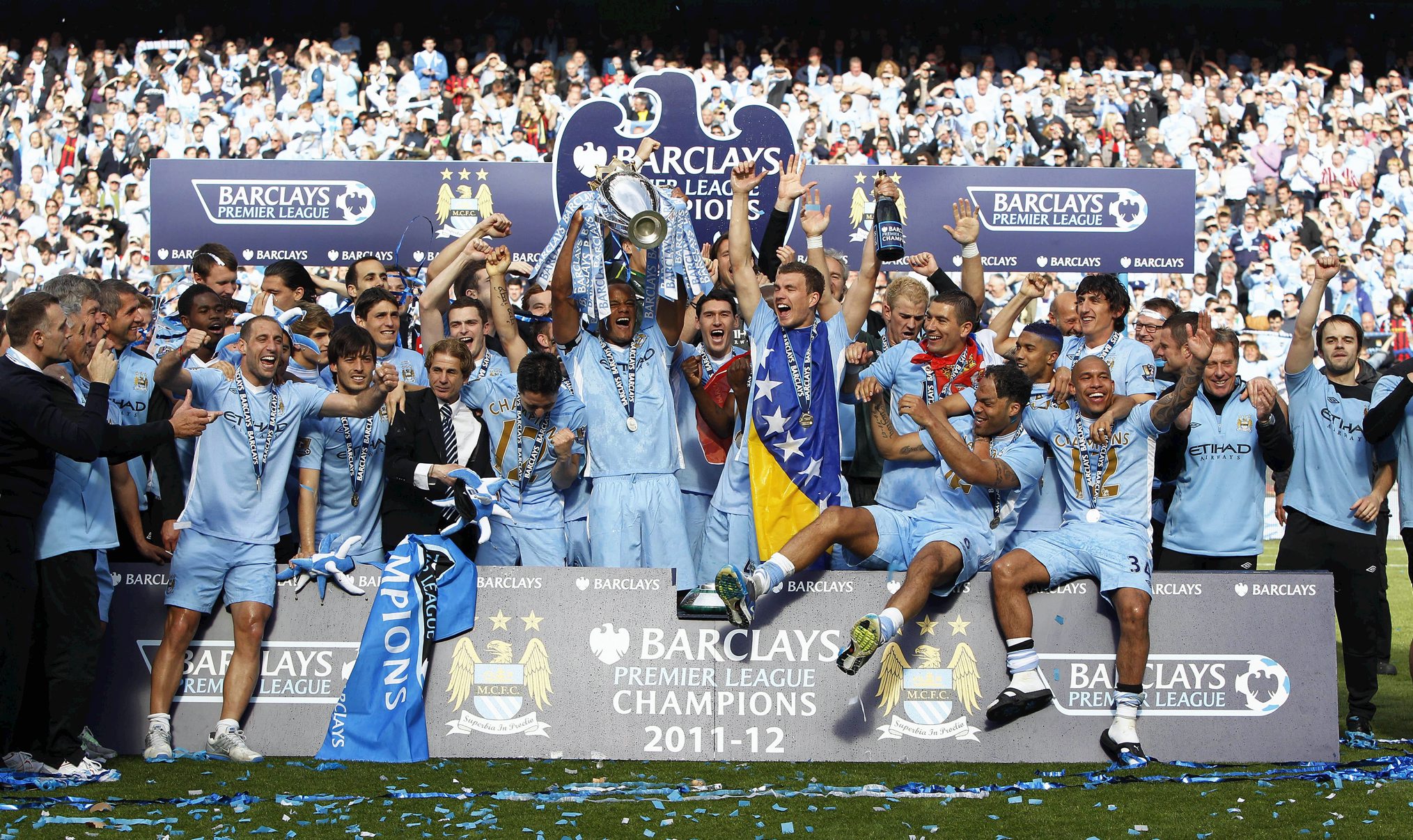 Soccer - Barclays Premier League - Manchester City v Queens Park Rangers - Etihad Stadium Soccer - Barclays Premier League - Manchester City v Queens Park Rangers - Etihad Stadium