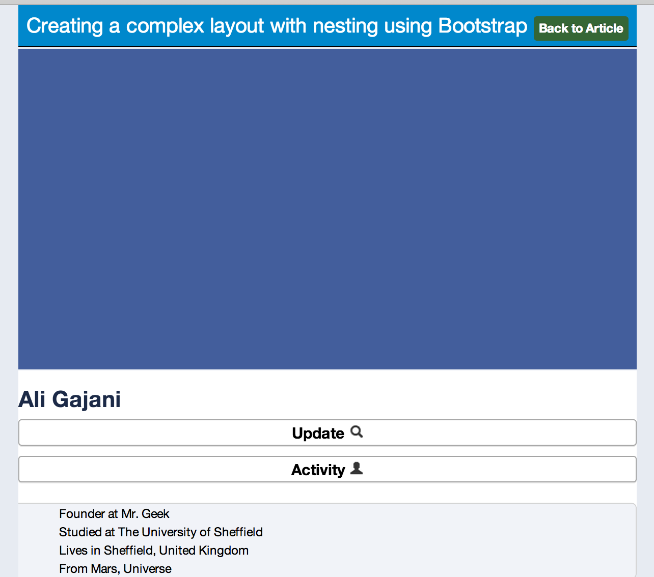 Responsiveness in Nesting Responsiveness in Nesting