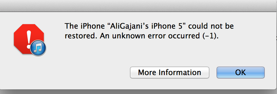 iOS 7 install error iOS 7 install error