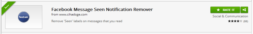 Facebook Message Seen Notification Remover Facebook Message Seen Notification Remover